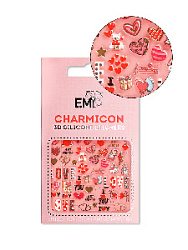 Charmicon 3D Silicone Stickers Любовь